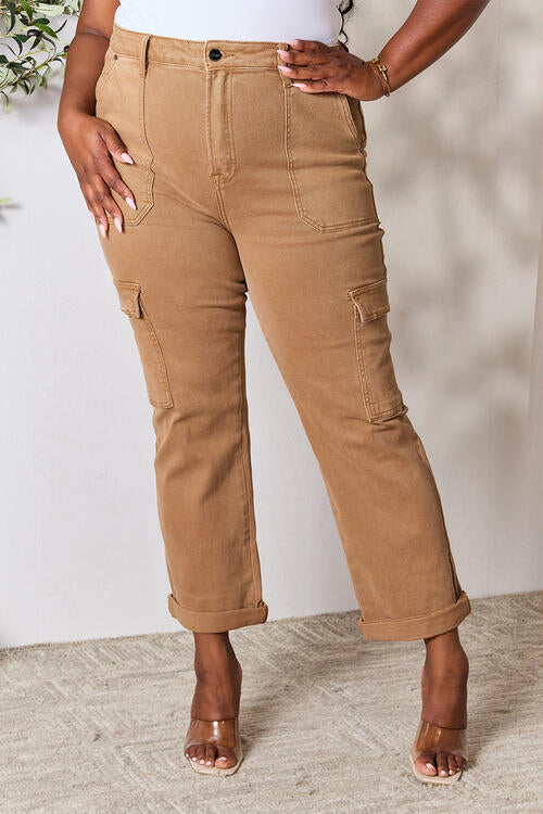 RISEN Mia Straight Jeans with Pockets