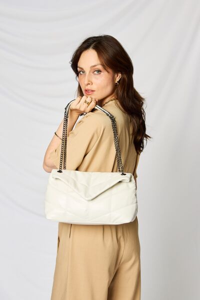 Greta Vegan Leather Handbag in Black or Beige