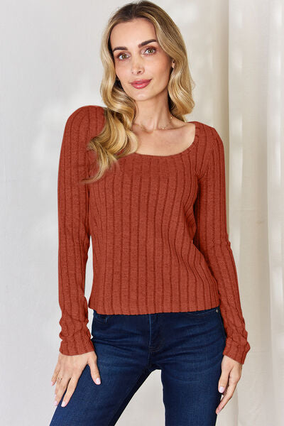 Classic Ribbed Long Sleeve Top *5 colors*