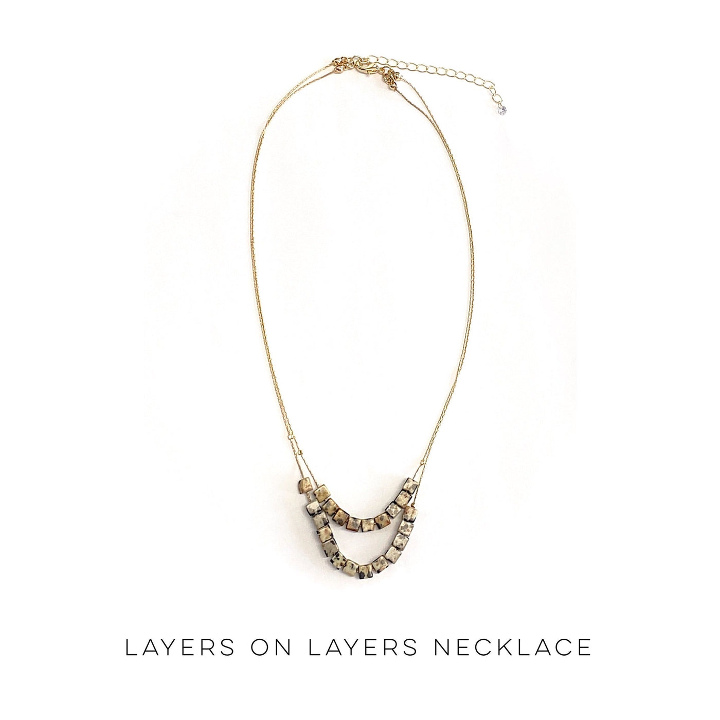 Layers On Layers Necklace - Copper + Rose