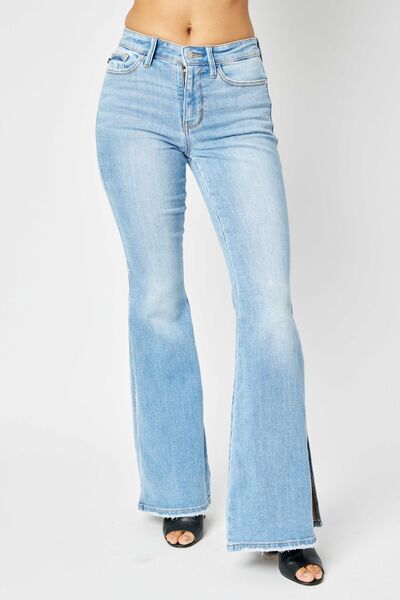 Judy Blue Rhyan Slit Flare Jeans