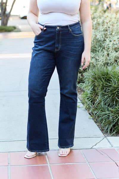 Kancan Dark Denim Bootcut Jeans