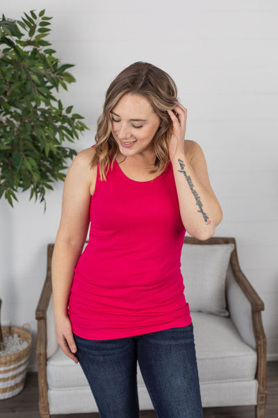 IN STOCK Ava Tank- Hot Pink - Copper + Rose