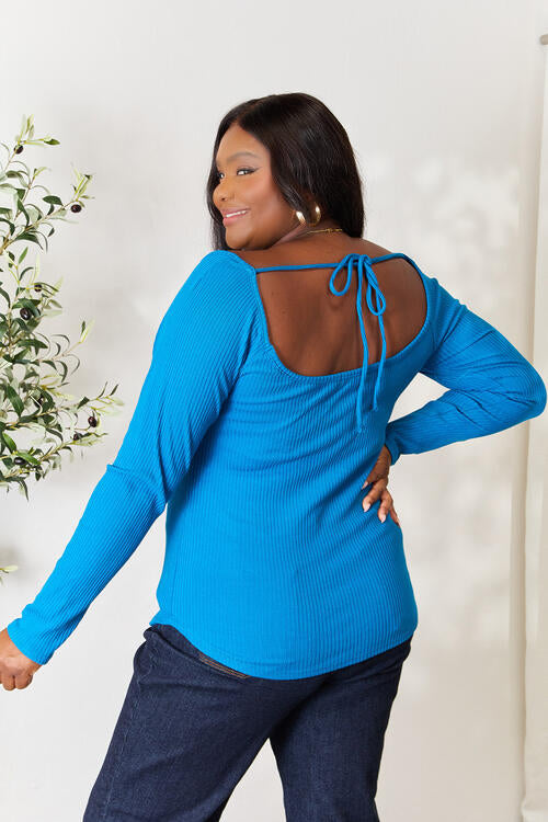 Your Heart And Mine Ribbed Knit Top