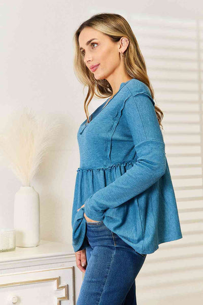 Fierce and Frilled Babydoll Blouse