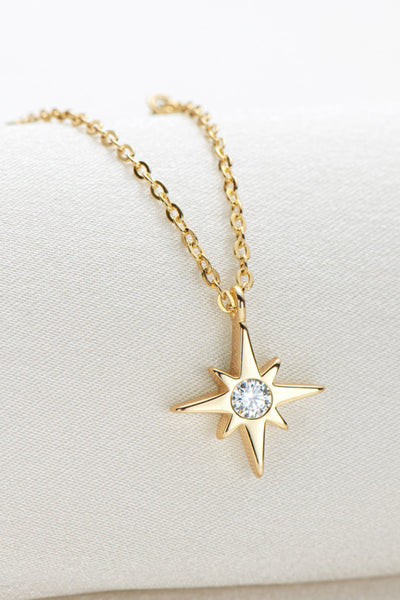 North Star Moissanite 925 Sterling Necklace *FINAL SALE*