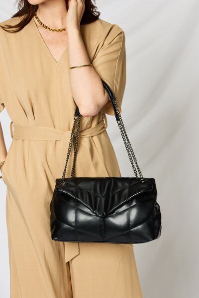 Greta Vegan Leather Handbag in Black or Beige