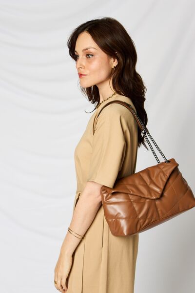 Greta Vegan Leather Handbag in Tan