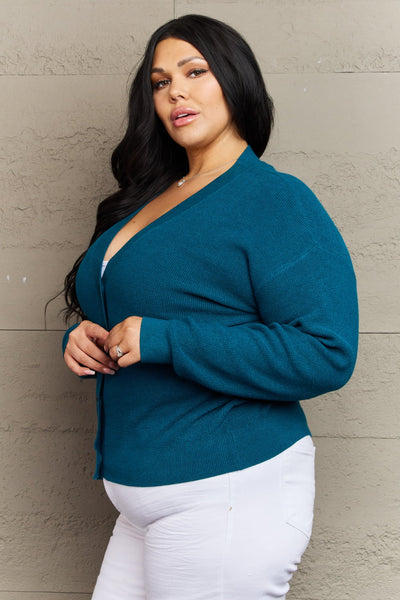 Kiss Me Tonight Cardigan in Teal