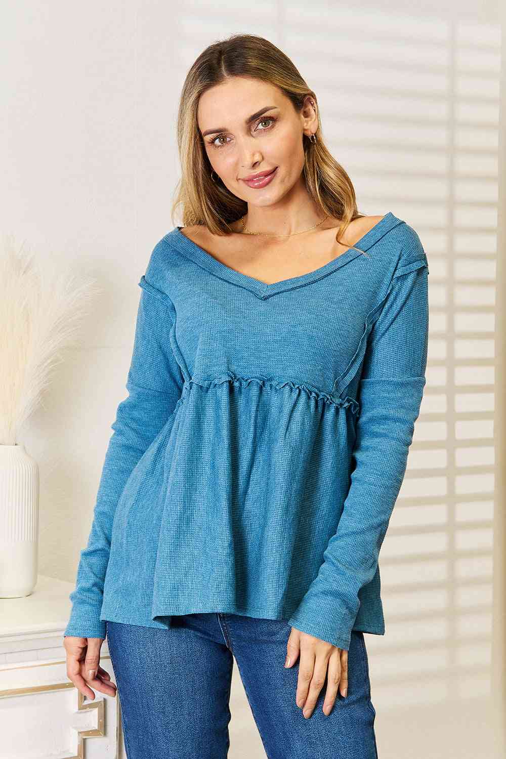 Fierce and Frilled Babydoll Blouse