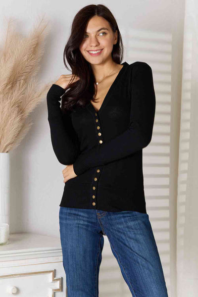 Stepping Up Cardigan in Black