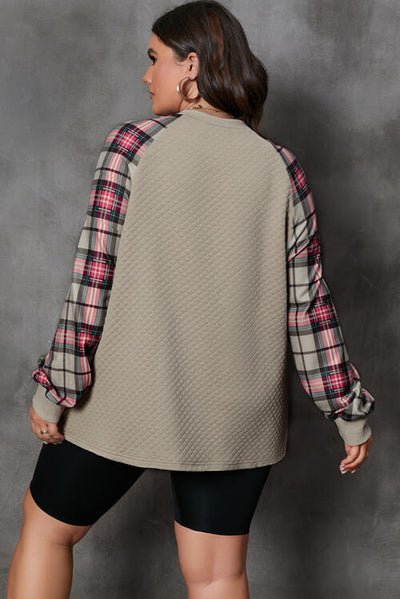 Plaid Perfection Long Sleeve Sweatshirt