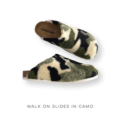 Walk On Slides in Camo - Copper + Rose