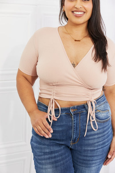 Back To Simple Top in Peach