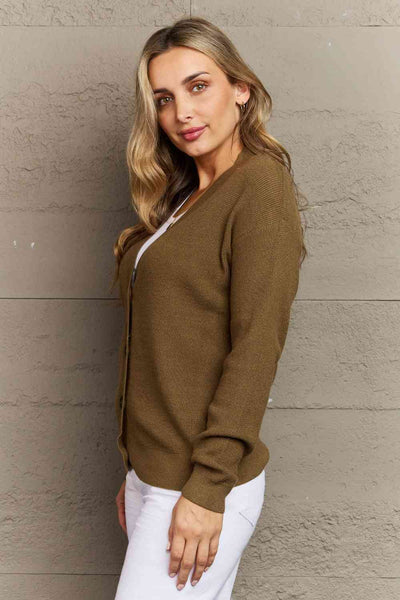 Kiss Me Tonight Cardigan in Olive