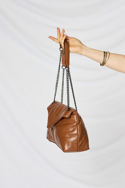 Greta Vegan Leather Handbag in Tan