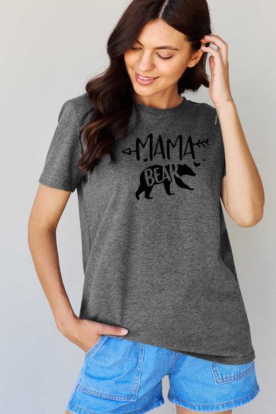 MAMA BEAR Graphic Cotton T-Shirt