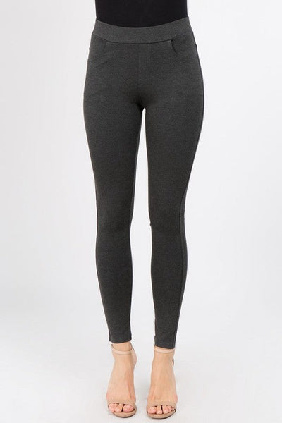 My Perfect Ponte Pants in Charcoal - Copper + Rose