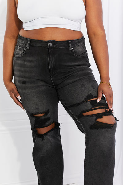 RISEN Lois Distressed Loose Fit Jeans - Copper + Rose