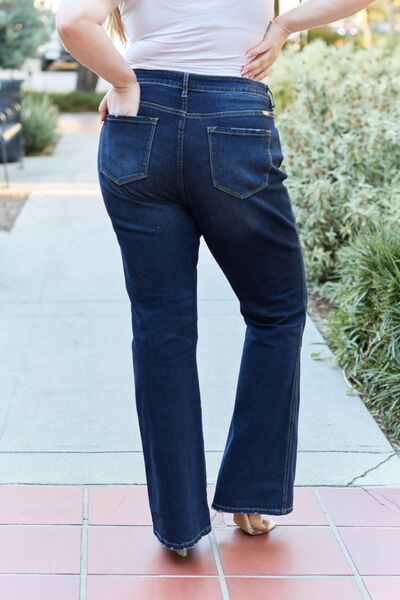 Kancan Dark Denim Bootcut Jeans