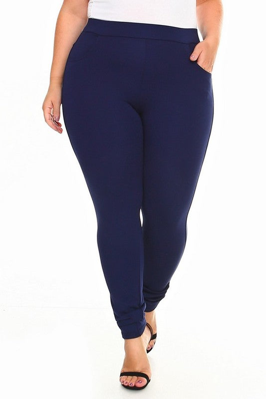 My Perfect Ponte Pants in Navy - Copper + Rose
