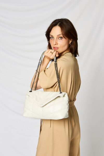 Greta Vegan Leather Handbag in Black or Beige