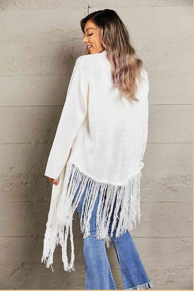 Casual Kisses Fringe Cardigan