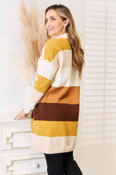 Fall Feelings Color Block Cardigan