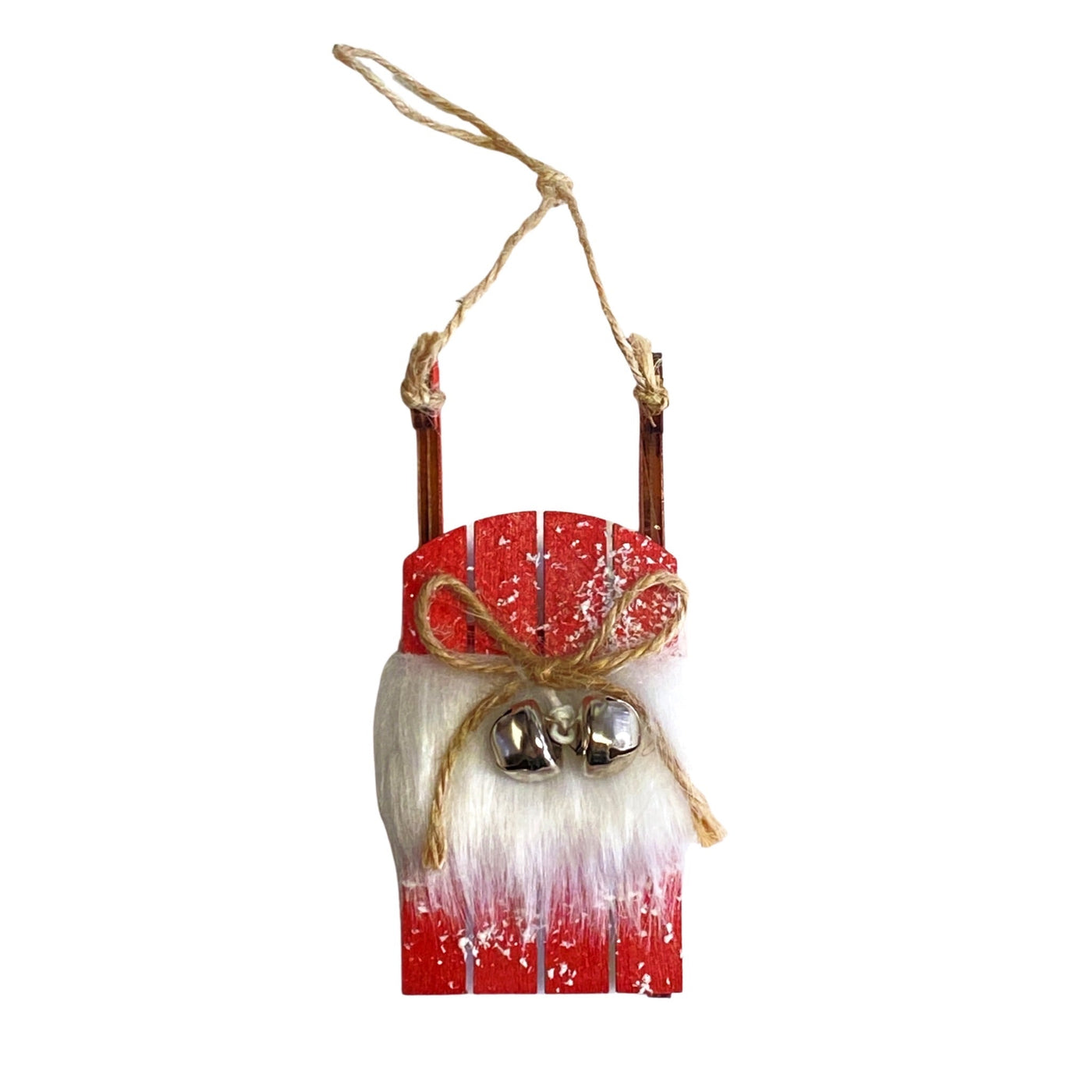 Jingle Bell Sled Ornament - Copper + Rose