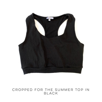 Cropped for the Summer Top in Black - Copper + Rose