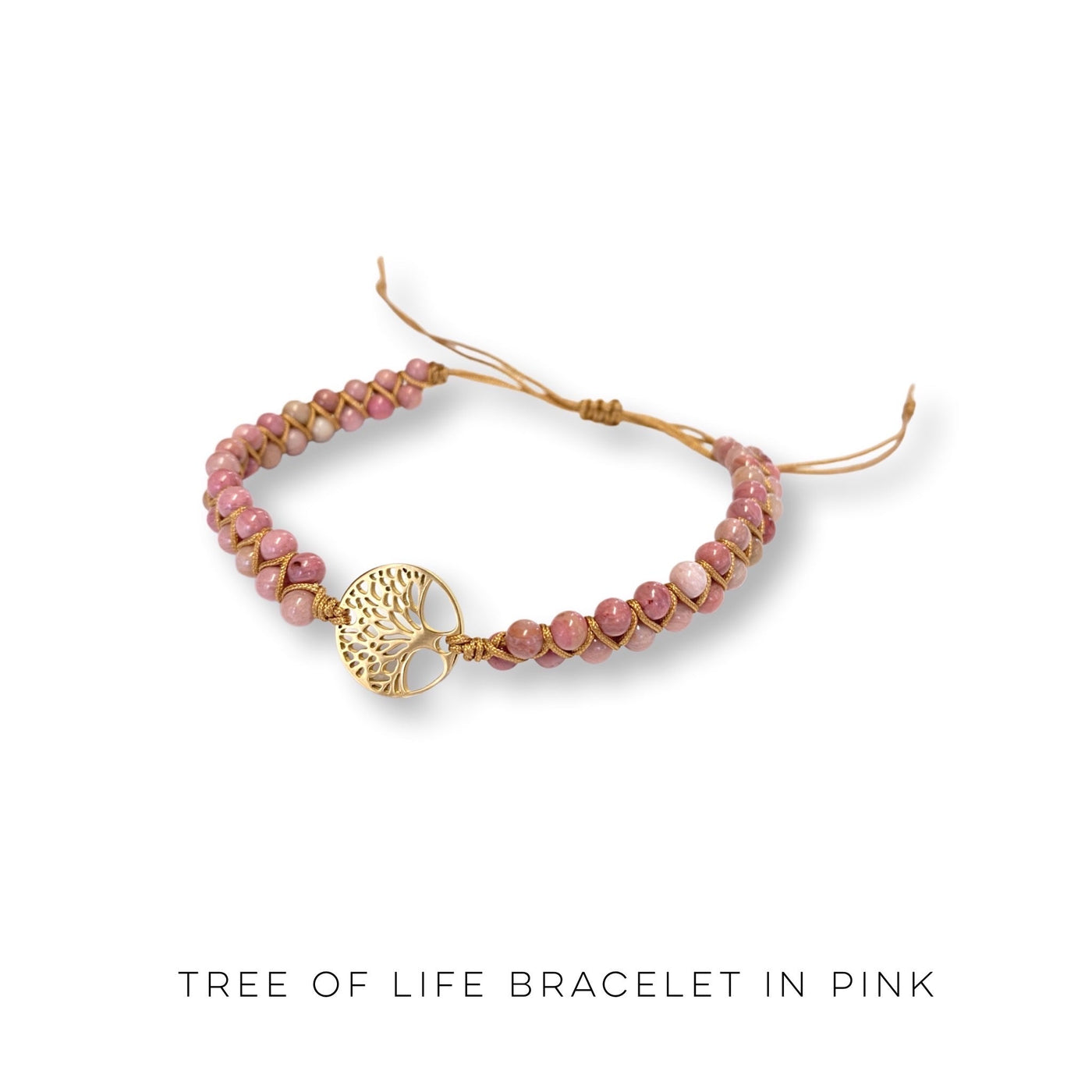 Tree of Life Bracelet in Pink - Copper + Rose