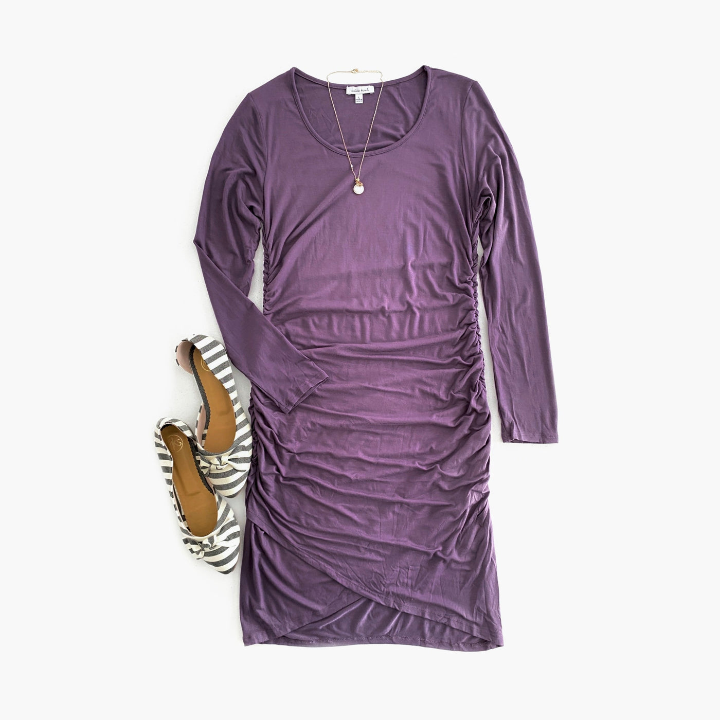 Radiate Beauty Dress in Purple - Copper + Rose