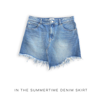 In the Summertime Denim Skirt - Copper + Rose