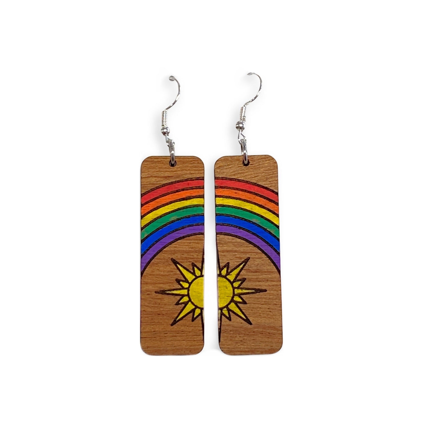 Sunshine & Rainbows Earrings - Copper + Rose