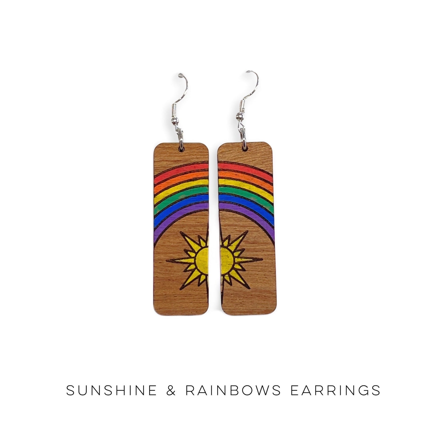 Sunshine & Rainbows Earrings - Copper + Rose