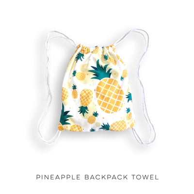 Pineapple Backpack Towel - Copper + Rose