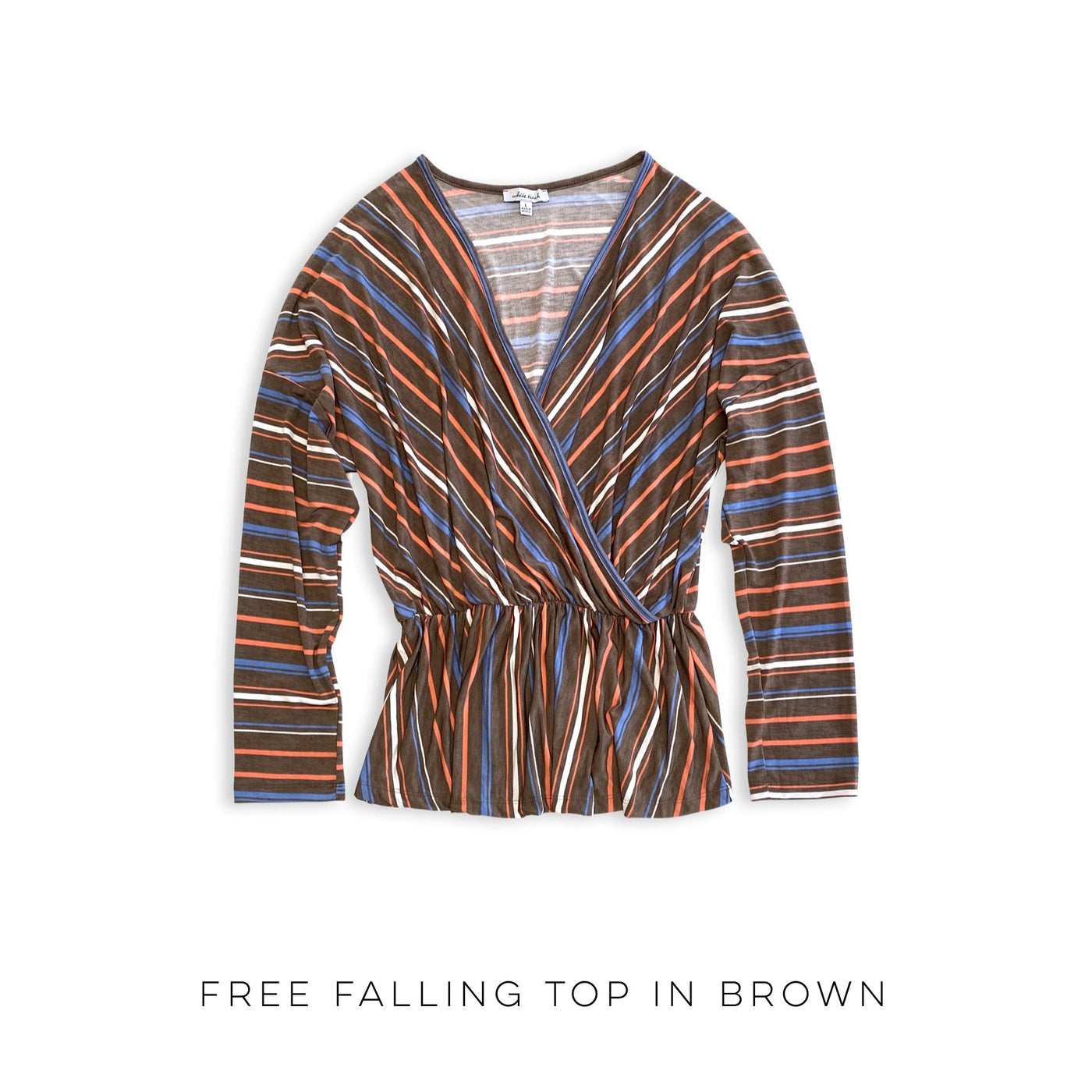 Free Falling Top in Brown - Copper + Rose