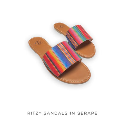 Ritzy Sandals in Serape - Copper + Rose