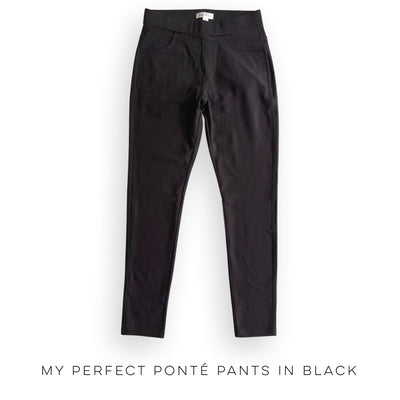 My Perfect Ponte Pants in Black - Copper + Rose