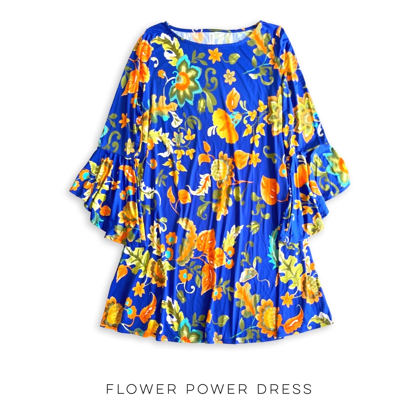 Flower Power Dress - Copper + Rose