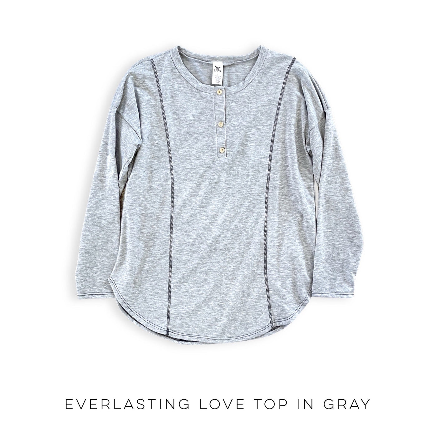 Everlasting Love Top in Gray - Copper + Rose