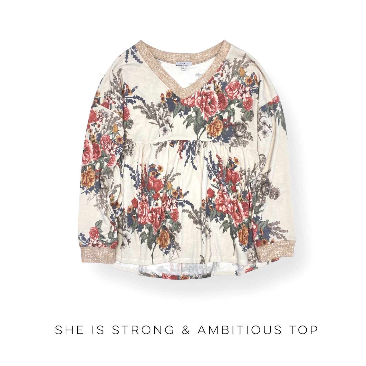 She is Strong & Ambitious Top - Copper + Rose