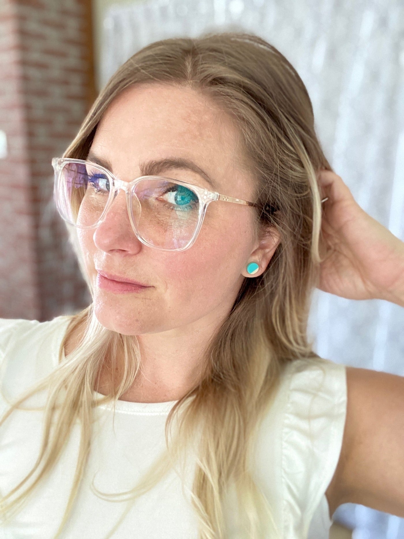Let The Good Times Roll Earrings in Mint - Copper + Rose