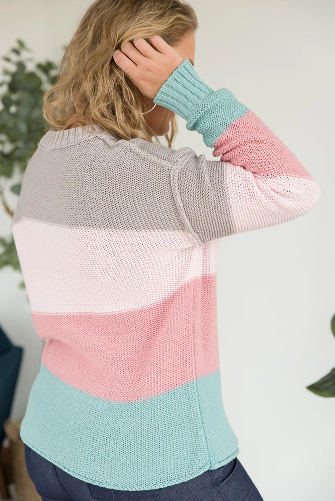 Say No More Sweater - Copper + Rose