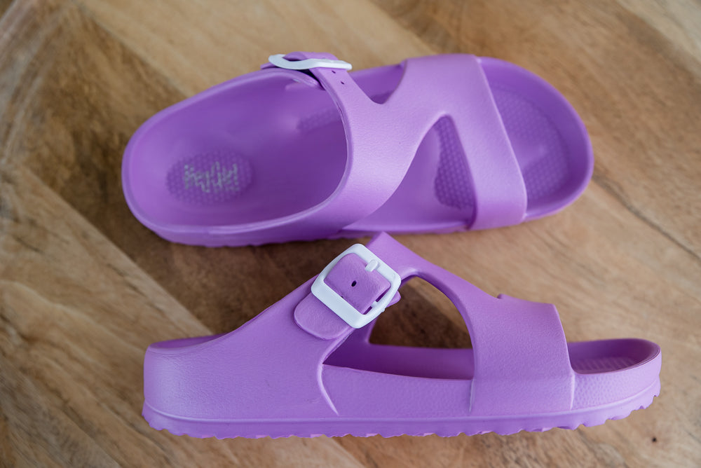 Pool Party Lilac Sandals - Copper + Rose