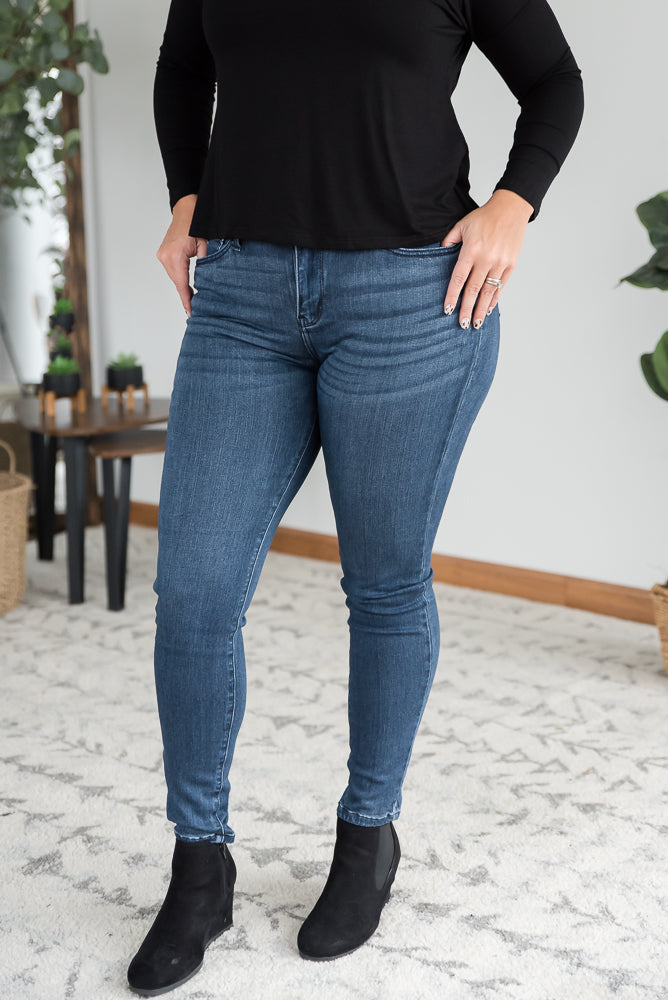 Judy Blue Yesterday is Now Skinny Jeans - Copper + Rose
