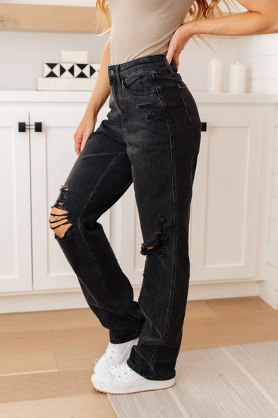 Judy Blue Susannah Magic 90's Jeans in Black - Plus