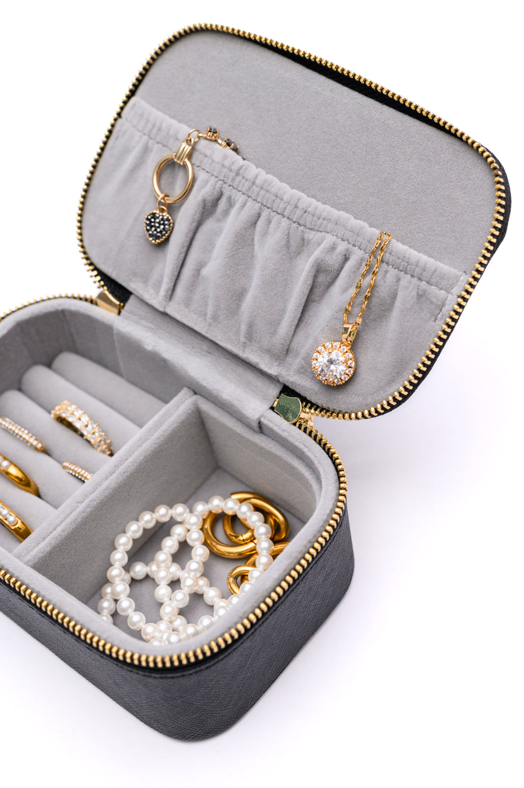 Hidden Gems Jewelry Case in Black