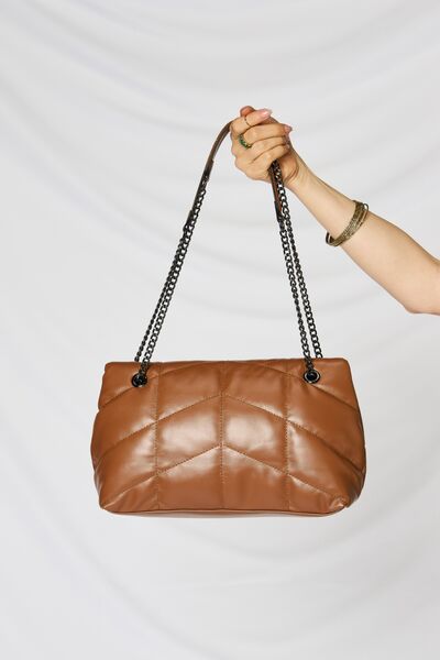 Greta Vegan Leather Handbag in Tan