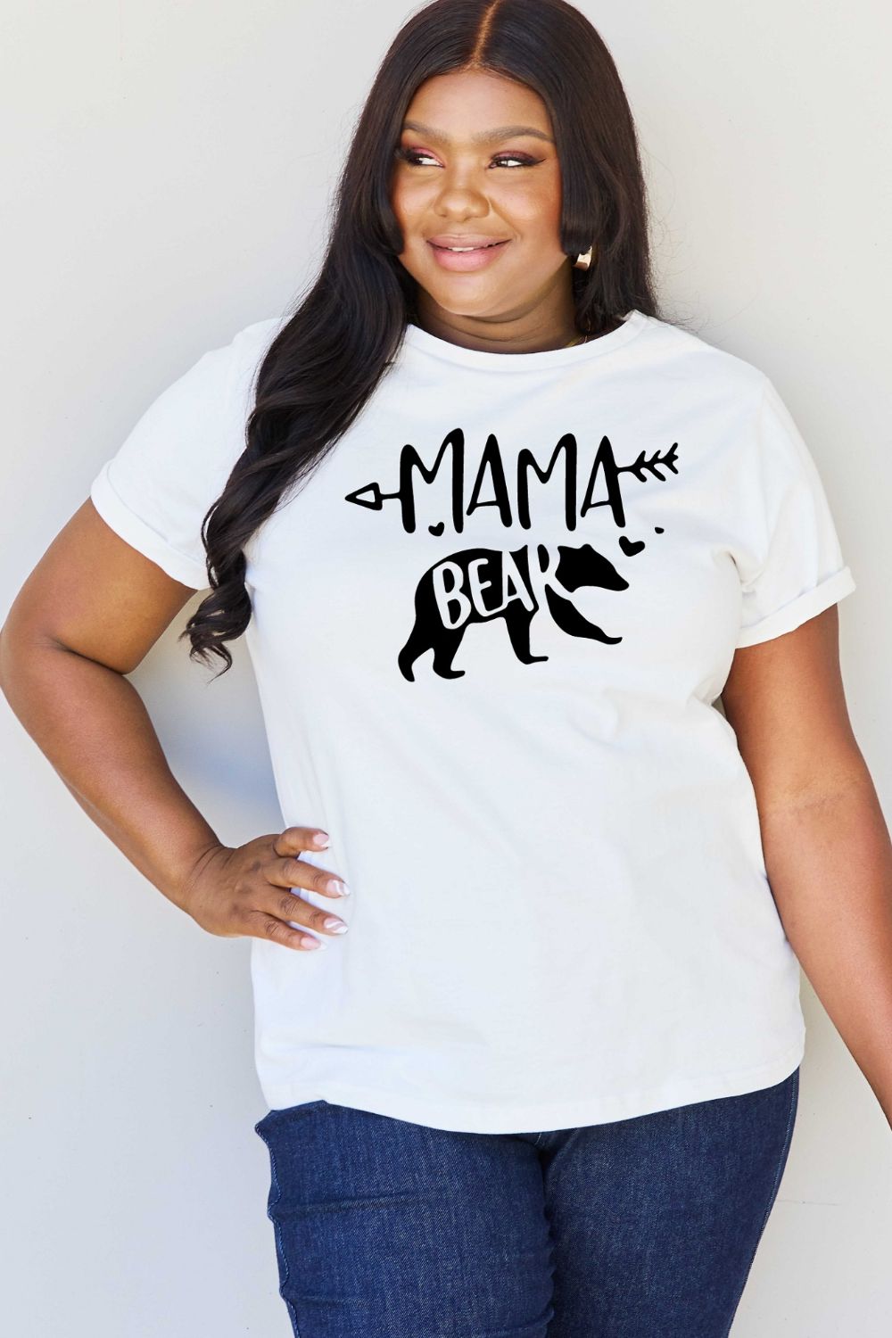 MAMA BEAR Graphic Cotton T-Shirt